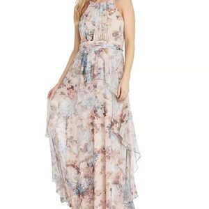 R&M Richards Blush Halter Dress
